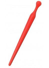 Красный силиконовый уретральный плаг - 10 см. - ToyFa - купить с доставкой в Королеве