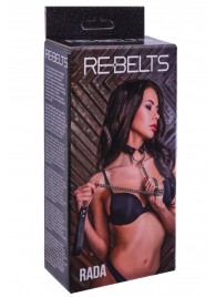 Черный поводок и чокер с кольцом Rada - Rebelts - купить с доставкой в Королеве