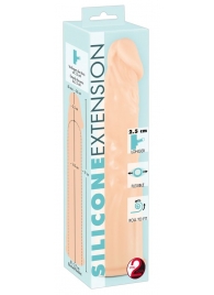 Телесная насадка-удлинитель Silicone Extension - 19 см. - Orion - в Королеве купить с доставкой