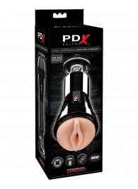 Телесный вибромастурбатор-вагина Cock Compressor Vibrating Stroker - Pipedream - в Королеве купить с доставкой