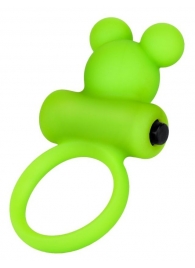 Зеленое виброкольцо на пенис A-Toys - A-toys - в Королеве купить с доставкой