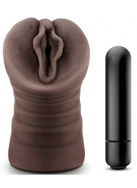 Коричневый мастурбатор-вагина Alexis - Blush Novelties - в Королеве купить с доставкой
