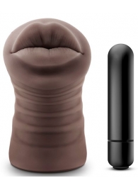 Коричневый мастурбатор-ротик Renee - Blush Novelties - в Королеве купить с доставкой