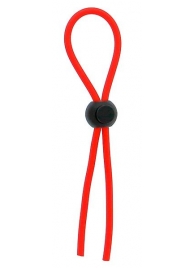 Красное эрекционное лассо с одной бусиной-утяжкой STRETCHY THIN LASSO - Dream Toys - в Королеве купить с доставкой