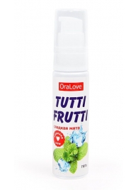 Гель-смазка Tutti-frutti со вкусом сладкой мяты - 30 гр. - Биоритм - купить с доставкой в Королеве
