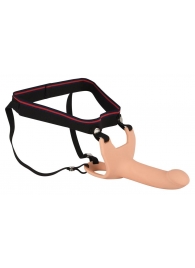 Силиконовый полый страпон на ремнях Silicone Strap-on - 16 см. - Orion - купить с доставкой в Королеве