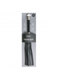 Черная плеть Easytoys Flogger With Metal Grip - 38 см. - Easy toys - купить с доставкой в Королеве
