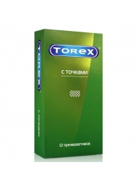 Текстурированные презервативы Torex  С точками  - 12 шт. - Torex - купить с доставкой в Королеве