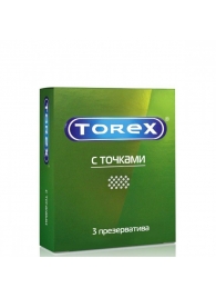 Текстурированные презервативы Torex  С точками  - 3 шт. - Torex - купить с доставкой в Королеве
