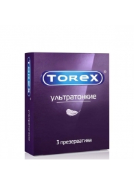 Презервативы Torex  Ультратонкие  - 3 шт. - Torex - купить с доставкой в Королеве