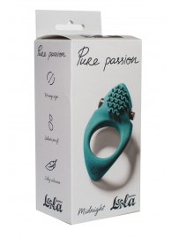 Зеленое эрекционное виброкольцо Pure Passion Midnight - Lola Games - в Королеве купить с доставкой