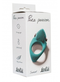 Зеленое эрекционное виброкольцо Pure Passion Sunset - Lola Games - в Королеве купить с доставкой