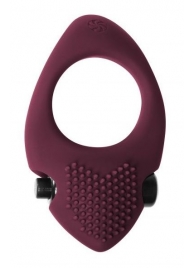 Бордовое эрекционное виброкольцо Pure Passion Sunset - Lola Games - в Королеве купить с доставкой
