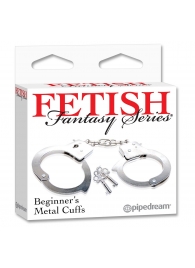 Металлические наручники Beginner s Metal Cuffs - Pipedream - купить с доставкой в Королеве