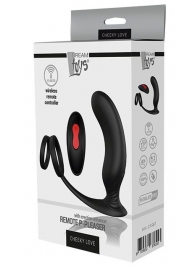 Черный массажер простаты REMOTE P-PLEASER - Dream Toys - в Королеве купить с доставкой