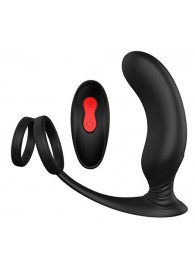 Черный массажер простаты REMOTE P-PLEASER - Dream Toys - в Королеве купить с доставкой