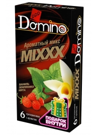 Ароматизированные презервативы DOMINO  Ароматный микс  - 6 шт. - Domino - купить с доставкой в Королеве