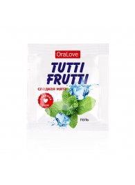 Пробник гель-смазки Tutti-frutti со вкусом мяты - 4 гр. - Биоритм - купить с доставкой в Королеве