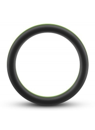 Черно-зеленое эрекционное кольцо Silicone Go Pro Cock Ring - Blush Novelties - в Королеве купить с доставкой