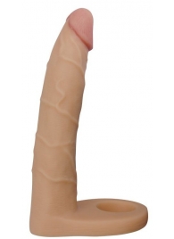 Телесная насадка-фаллоимитатор для двойного проникновения - 17 см. - Lovetoy - купить с доставкой в Королеве