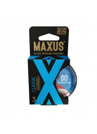 Классические презервативы в пластиковом кейсе MAXUS Classic - 3 шт. - Maxus - купить с доставкой в Королеве