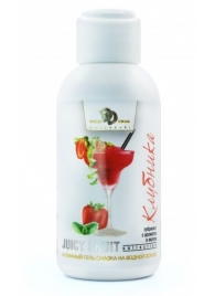 Интимный гель-смазка JUICY FRUIT с ароматом клубники - 100 мл. - БиоМед - купить с доставкой в Королеве
