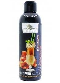 Интимный гель-смазка JUICY FRUIT с ароматом солёной карамели - 200 мл. - БиоМед - купить с доставкой в Королеве