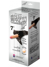 Пояс-трусики с насадкой Classic lux-Duke - 17,5 см. - LOVETOY (А-Полимер) - купить с доставкой в Королеве