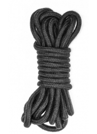 Черная веревка Do Not Disturb - 5 м. - Lola Games - купить с доставкой в Королеве