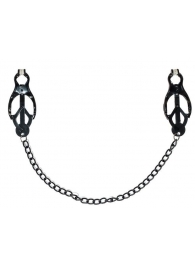 Зажимы на соски Darkside с цепочкой - Lola Games - купить с доставкой в Королеве