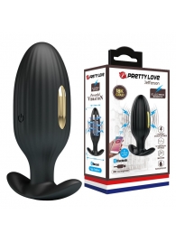 Черная анальная вибропробка с электростимуляцией Jefferson - 9,2 см. - Baile - купить с доставкой в Королеве