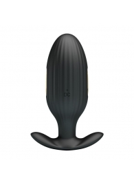 Черная анальная вибропробка с электростимуляцией Jefferson - 9,2 см. - Baile - купить с доставкой в Королеве