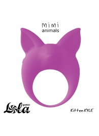 Фиолетовое эрекционное кольцо Kitten Kyle - Lola Games - в Королеве купить с доставкой