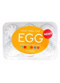 Набор из 6 мастурбаторов Tenga EGG Easy Beat с различным рельефом - Tenga - в Королеве купить с доставкой
