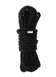 Черная веревка для шибари DELUXE BONDAGE ROPE - 5 м. - Dream Toys - купить с доставкой в Королеве