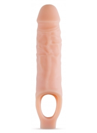 Телесный реалистичный фаллоудлинитель 9 Inch Silicone Cock Sheath Penis Extender - 22,86 см. - Blush Novelties - в Королеве купить с доставкой