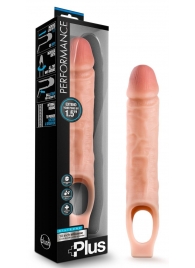 Телесный реалистичный фаллоудлинитель 10 Inch Silicone Cock Sheath Penis Extender - 25,4 см. - Blush Novelties - в Королеве купить с доставкой
