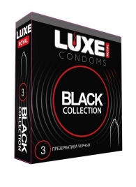 Черные презервативы LUXE Royal Black Collection - 3 шт. - Luxe - купить с доставкой в Королеве