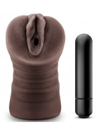 Коричневый мастурбатор-вагина Hot Chocolate Brianna - Blush Novelties - в Королеве купить с доставкой