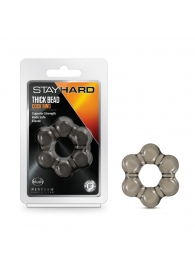 Дымчатое эрекционное кольцо Stay Hard Thick Bead Cock Ring - Blush Novelties - в Королеве купить с доставкой