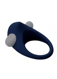 Гладкое синее эрекционное виброкольцо STIMU RING - Dream Toys - в Королеве купить с доставкой