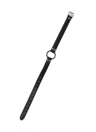 Черный кляп-кольцо Modesty - Lola Games - купить с доставкой в Королеве