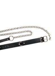 Черный ошейник с поводком Wild - Lola Games - купить с доставкой в Королеве