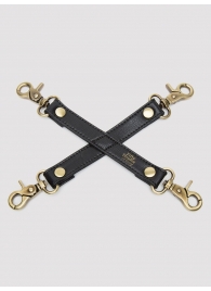 Черный фиксатор для манжет Bound to You Faux Leather Hogtie - Fifty Shades of Grey - купить с доставкой в Королеве