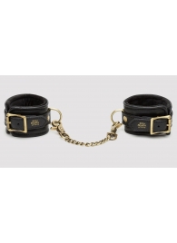 Черные наручники Bound to You Faux Leather Wrist Cuffs - Fifty Shades of Grey - купить с доставкой в Королеве