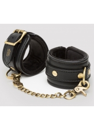 Черные наручники Bound to You Faux Leather Wrist Cuffs - Fifty Shades of Grey - купить с доставкой в Королеве
