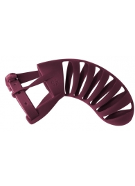 Мужской пояс верности бордового цвета Romello - Lola Games - купить с доставкой в Королеве