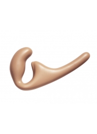 Бежевый безремневой страпон Seduction - 20,5 см. - Lola Games - купить с доставкой в Королеве