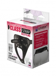 Черный пояс для насадок CLASS STRAP Restyling - LOVETOY (А-Полимер) - купить с доставкой в Королеве