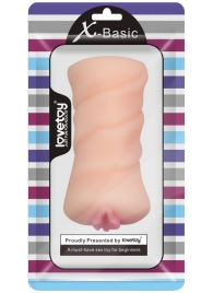 Телесный мастурбатор-вагина X-Basic Pocket Pussy без вибрации - Lovetoy - в Королеве купить с доставкой